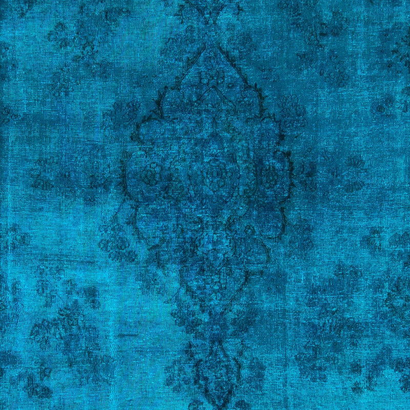 Alfombra Vintage - 363 x 251 cm - azul oscuro