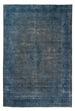 Alfombra Vintage - 386 x 290 cm - azul oscuro