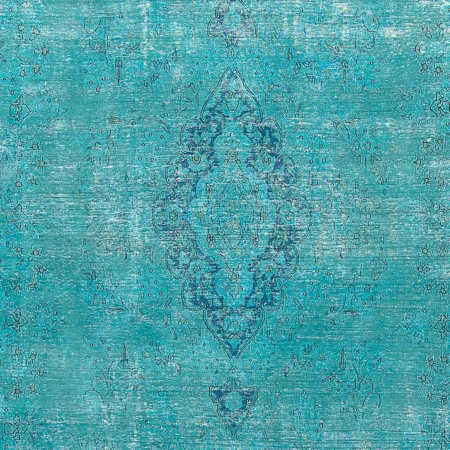 Alfombra Vintage - 395 x 295 cm - azul