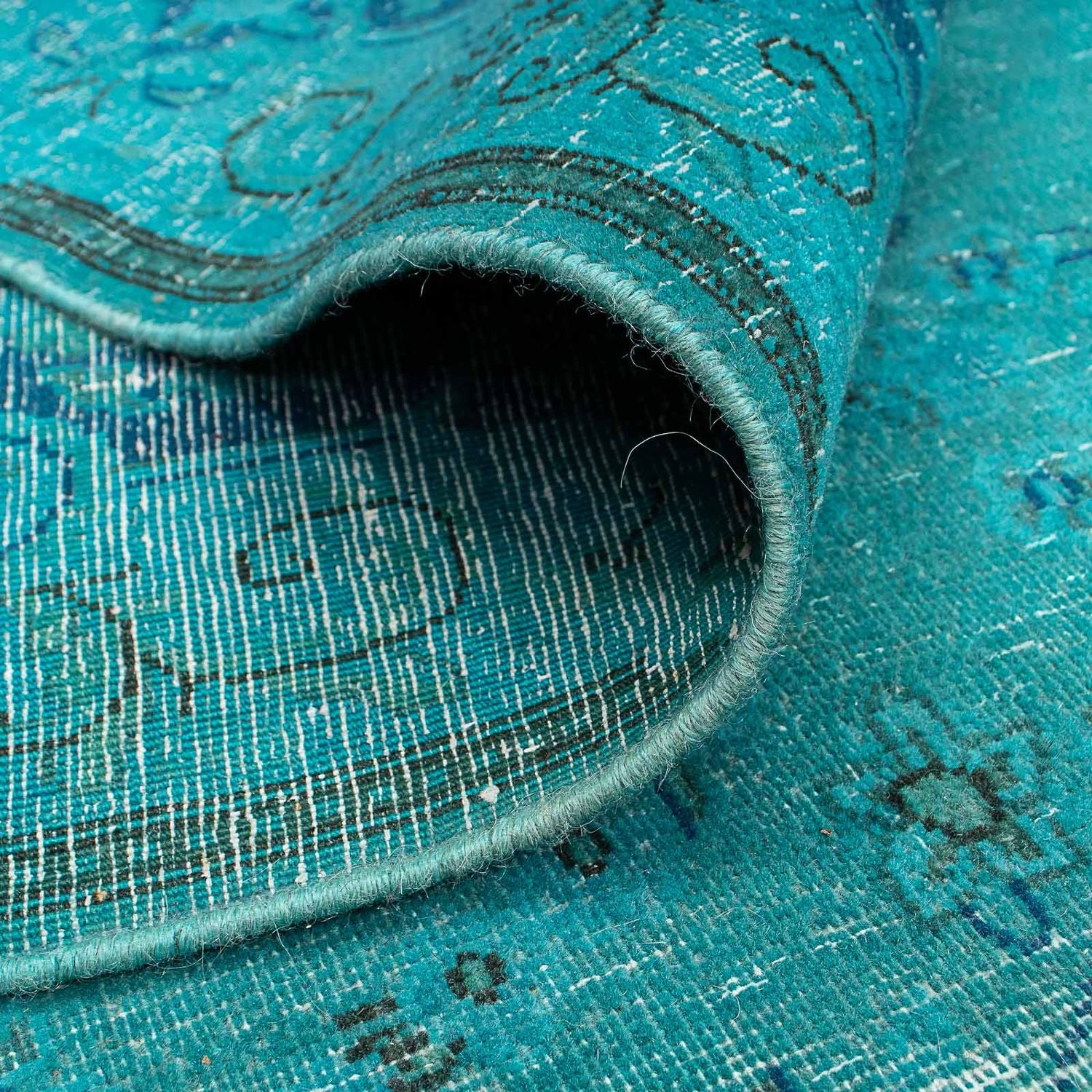 Alfombra Vintage - 395 x 295 cm - azul