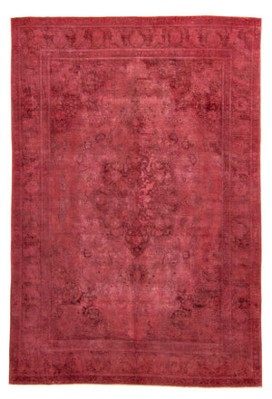 Alfombra Vintage - 383 x 285 cm - rojo oscuro