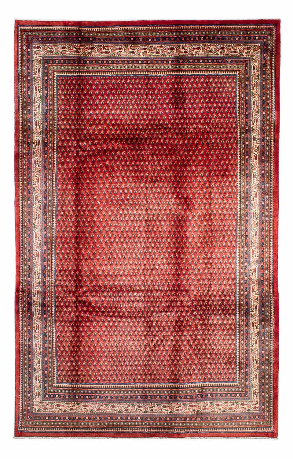 Alfombra persa - Mir - 329 x 214 cm - rojo oscuro