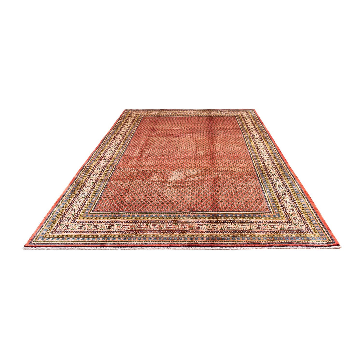 Alfombra persa - Mir - 310 x 215 cm - rojo oscuro