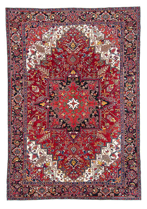 Alfombra persa - Nómada - 323 x 230 cm - rojo claro