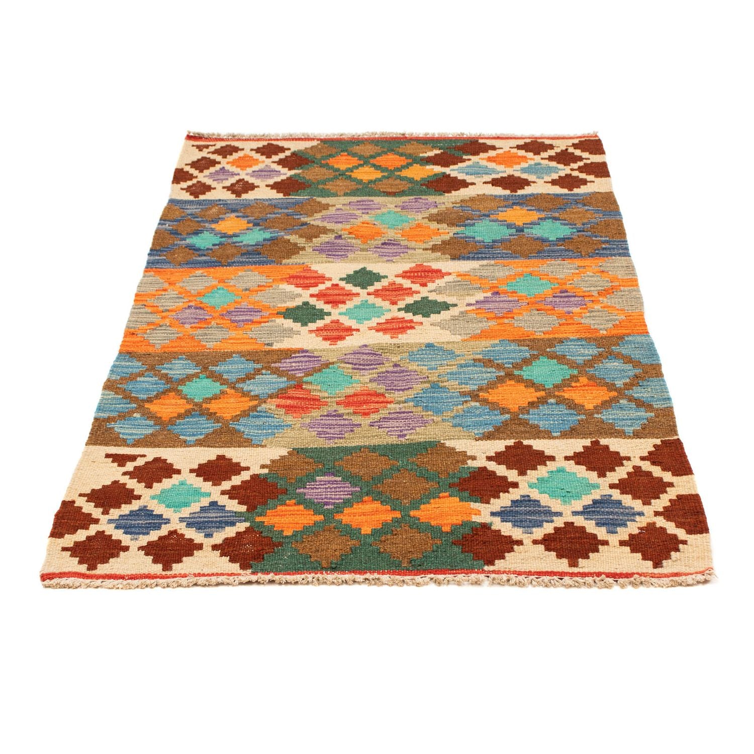 Alfombra Kelim - Splash - 125 x 80 cm - multicolor