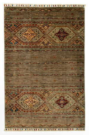 Alfombra Ziegler - Moderna - 123 x 82 cm - marrón oscuro