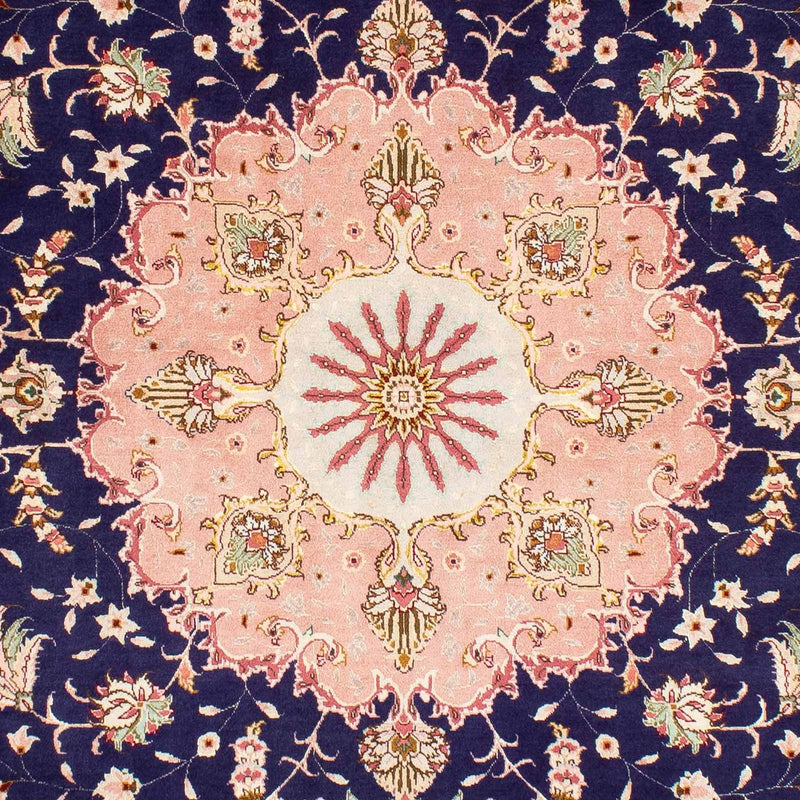 Alfombra Persa - Tabriz - Real - 250 x 163 cm - azul oscuro