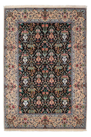 Alfombra Persa - Isfahan - Prima - 233 x 156 cm - azul oscuro