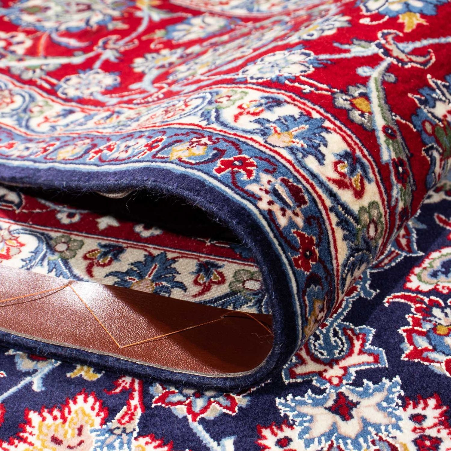 Alfombra Persa - Isfahan - Prima - 238 x 171 cm - azul oscuro