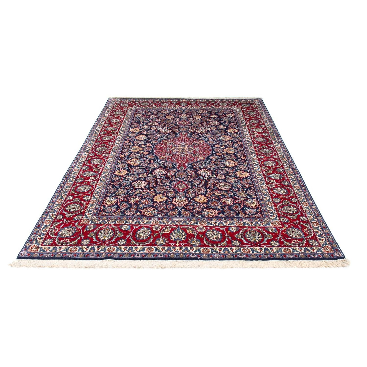 Alfombra Persa - Isfahan - Prima - 238 x 171 cm - azul oscuro