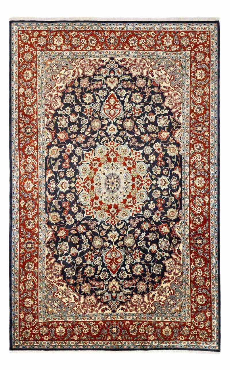 Alfombra persa - Real - 294 x 203 cm - azul oscuro