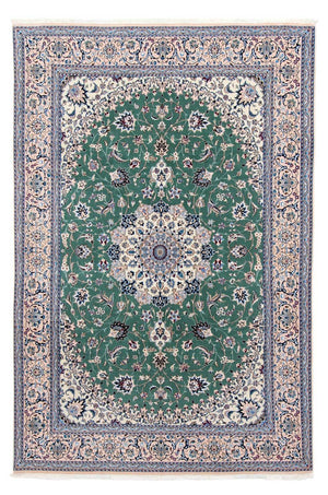 Alfombra Persa - Nain - Real - 302 x 200 cm - verde