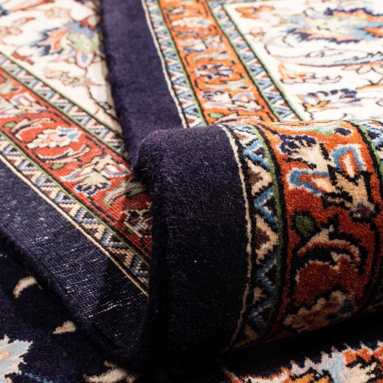 Alfombra persa - Clásica - 293 x 205 cm - azul oscuro