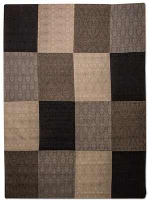 Alfombra de patchwork - 340 x 240 cm - multicolor