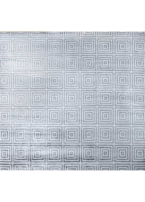 Alfombra de viscosa cuadrado  - 345 x 345 cm - plata