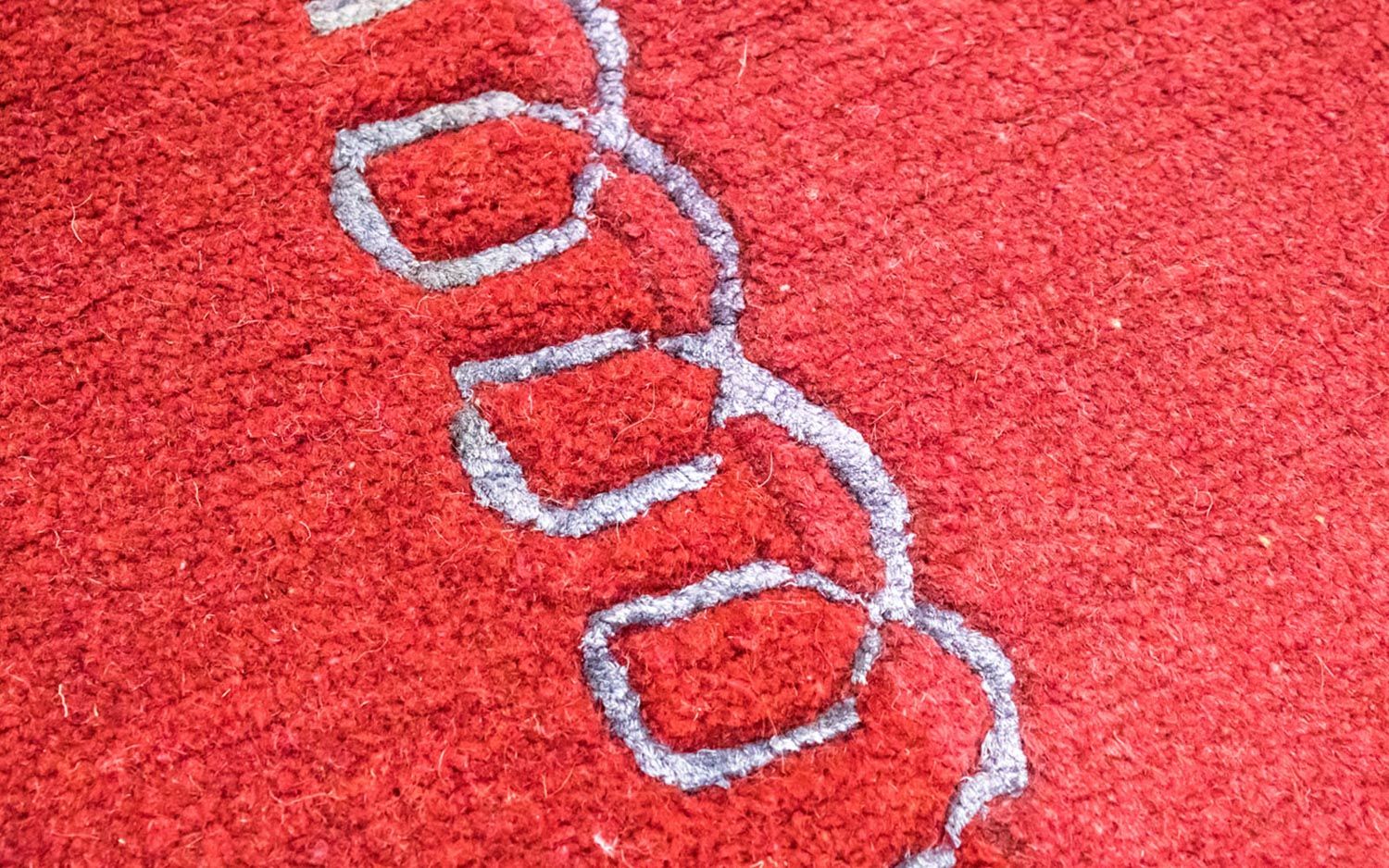Alfombra de Nepal - 230 x 160 cm - rojo