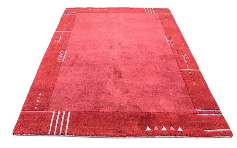 Alfombra de Nepal - 230 x 160 cm - rojo