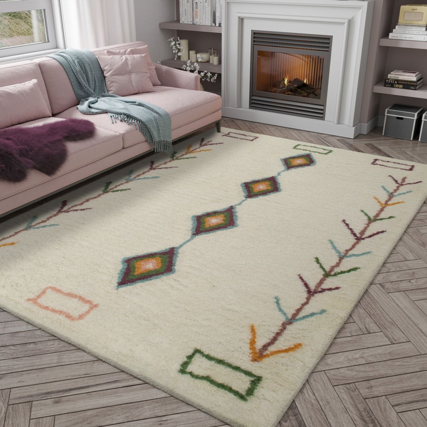 Alfombra de lana - Bedouin Bliss - rectángulo